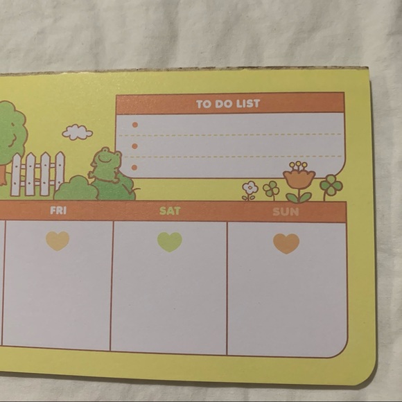 Yellow Pompompurin Sanrio Weekly Planner Pad - Picture 9 of 13